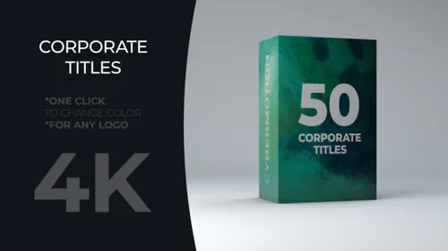 公司头衔包极简主义现代Corporate Titles Pack-AE模板