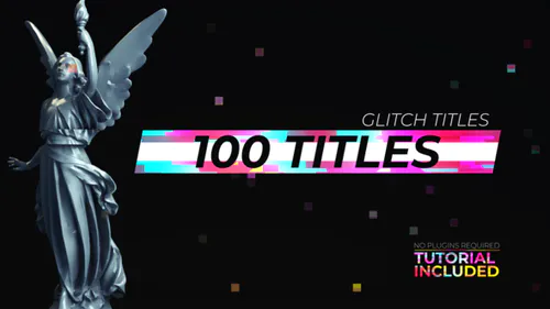 100 个故障标题100 Glitch Titles-AE模板
