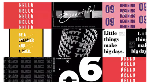 抽象排版标题Abstract Typography titles-AE模板