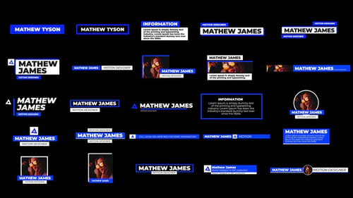 光滑的极简主义Slick Lower Thirds-AE模板
