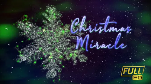 童话圣诞节圣诞奇迹称号Christmas Miracle Titles-AE模板