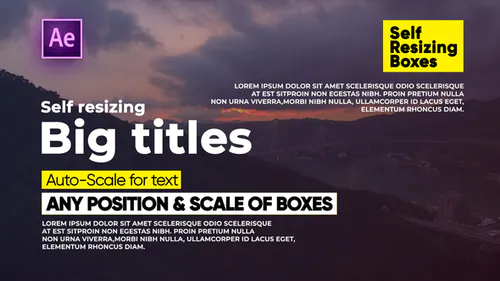 自行调整大小的大标题 IISelf-Resizing Big Titles II-AE模板