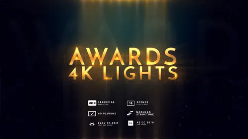 奖项 | 4K 灯耀斑闪光魅力Awards | 4K Lights-AE模板