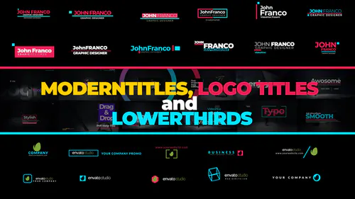 时尚文字最小标题包Minimal Titles Pack-AE模板