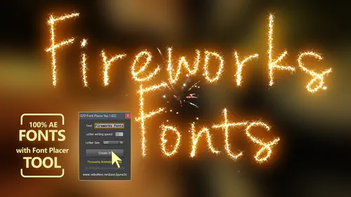 Fireworks 动画字体包和工具Fireworks Animated Font Pack with Tool-AE模板