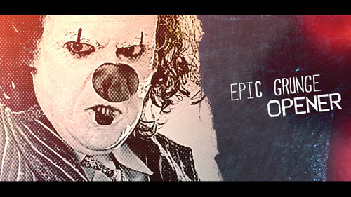 墨水开场电影火Epic Grunge Opener-AE模板