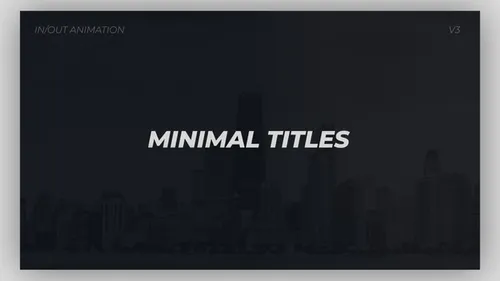 文字动画最小标题Minimal Titles-AE模板