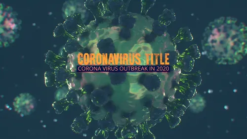 冠状病毒标题Coronavirus Title-AE模板