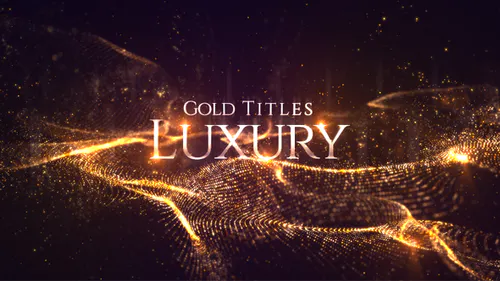 黄金豪华头衔Gold Luxury Titles-AE模板