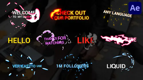 简单的彩色标题Simple Colorful Titles | After Effects-AE模板