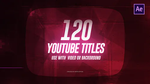 优酷标题社交媒体文字头衔Youtube Titles-AE模板