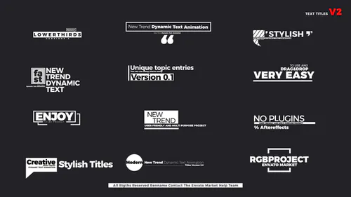 文字标题 V2Text Titles V2-AE模板