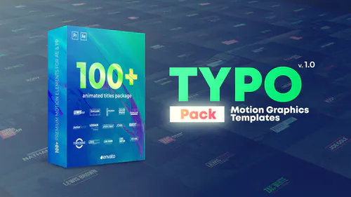 新闻字幕文字头衔过渡排版Lower Third-AE模板