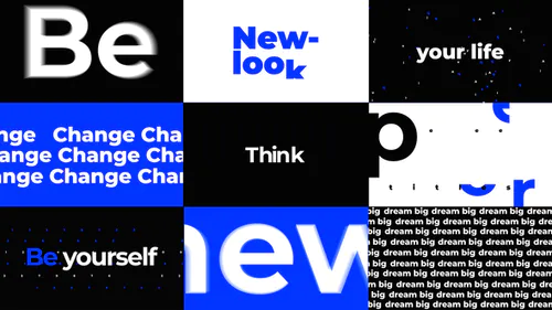 创意标题排版标题Typography Titles-AE模板