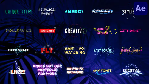 卡通独特标题Cartoon Unique Titles | After Effects-AE模板