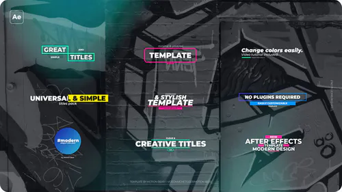 现代和简约的标题Modern & Minimal Titles-AE模板
