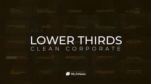 清洁创意标题Lower Thirds | Clean Corporate-AE模板