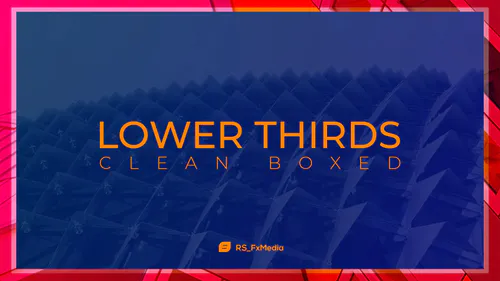 创意标题盒装Lower Thirds | Clean Boxed-AE模板