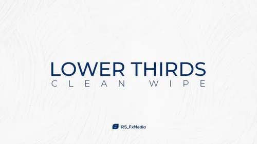 创意标题擦拭Lower Thirds | Clean Wipe-AE模板