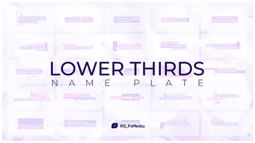 铭牌Lower Thirds | Name Plate-AE模板