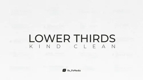 亲切干净Lower Thirds | Kind Clean-AE模板