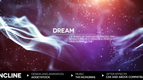 数字耀斑倾斜粒子Incline-AE模板