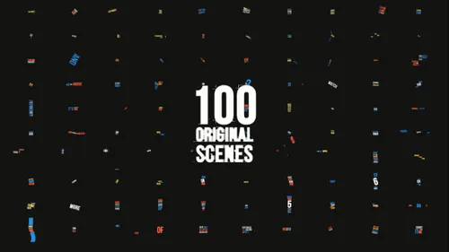 动态排版包 [100 个标题] 4K 60 FPSDynamic Typography Pack [100 Titles] 4K 60 FPS-AE模板