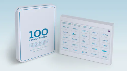 文字动画100 下三件套100 Lower Thirds Suits-AE模板