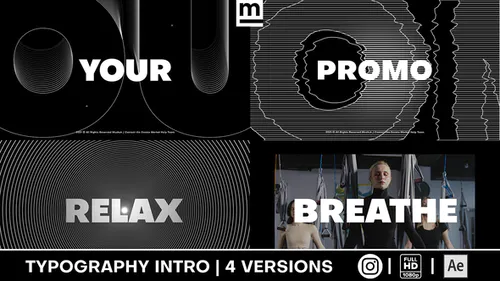 城市干净排版电子运动促销Typography Electro Sport Promo-AE模板