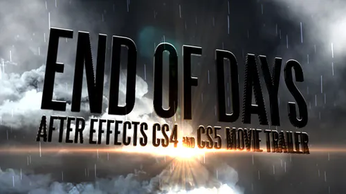 末日预告片名The End Of Days Trailer Titles-AE模板