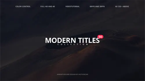 50个现代标题50 Modern Titles-AE模板