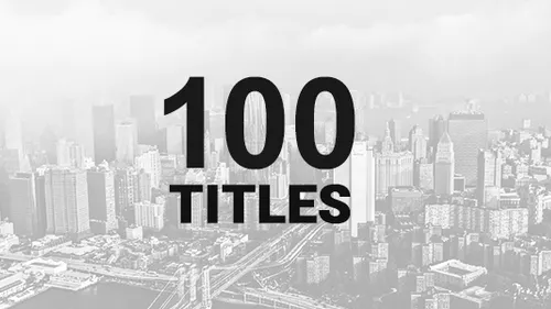 100个标题包100 Titles Pack-AE模板