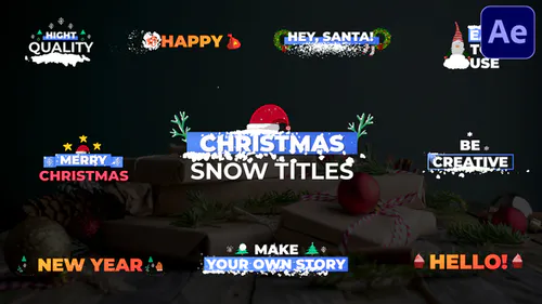 圣诞雪标题Christmas Snow Titles | After Effects-AE模板