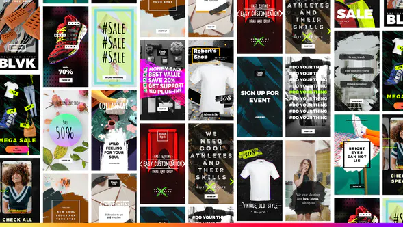 20 个现代 Instagram 故事20 Modern Instagram Stories-AE模板