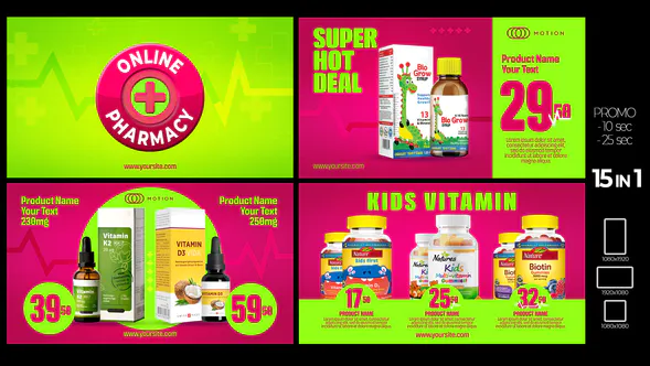 网上药房设计包Online Pharmacy-AE模板