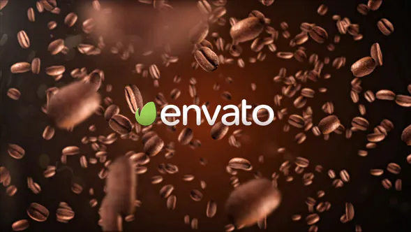 咖啡标志 4K香气酒吧咖啡店Coffee Logo 4K-AE模板