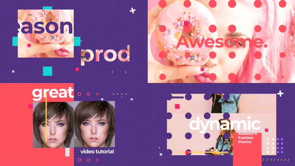 时尚宣传片魅力Dynamic Typo-AE模板