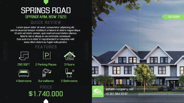 酒店最小的现代的照片介绍房地产Real Estate Minimal Tech-AE模板