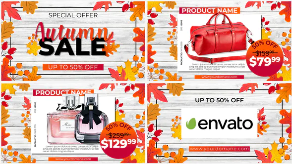 秋季特卖 – 促销秋天黑色星期五Autumn SALE – Promo-AE模板