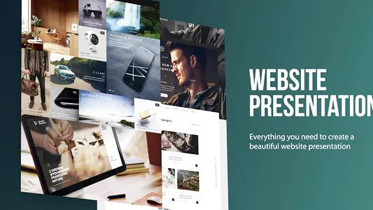 网站展示Web开发网页设计Website Presentation-AE模板