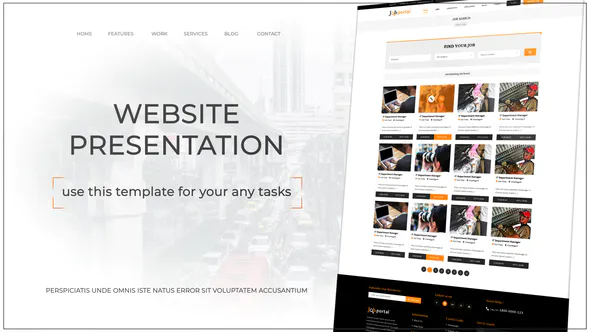 网站展示Web开发网络促销网页设计Website Presentation-AE模板