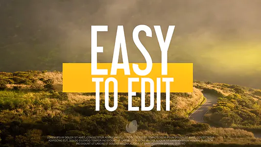 颜色控制极简主义运动Fast Reel Opener-AE模板