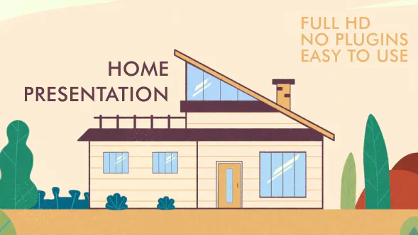 展示厅建筑商业房地产住Presentation house-AE模板