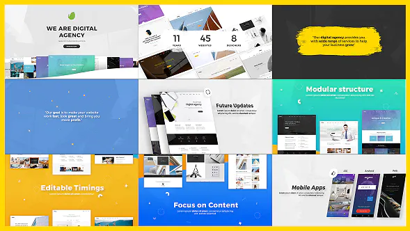 数字介绍展示柜Digital Agency Presentation-AE模板