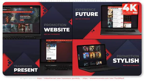 原始网站笔记本电脑促销 W08Original Website Laptop Promo W08-AE模板