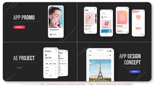 应用项目宣传片 A22App Project Promo A22-AE模板