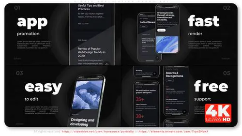 3d广告安卓应用程序应用演示Simple Application Promo A21-AE模板