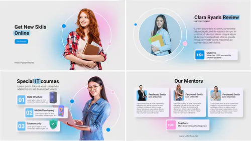 在线课程促销 B111大学教育Online Courses Promo B111-AE模板