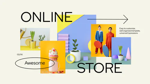 网上购物商店促销Online Shopping Store Promo-AE模板