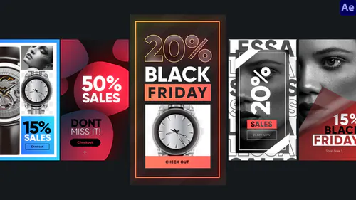 折扣展示时尚Instagram Sales Stories-AE模板